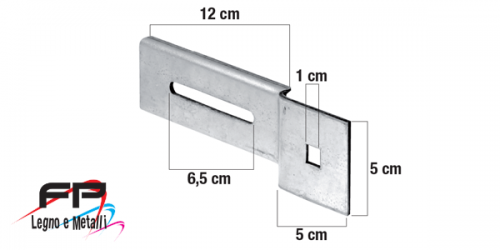 Supporto motore con foro quadro 10 per staffa vercelli
